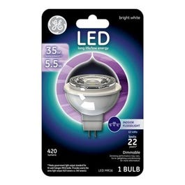 LED Flood Light Bulb, Bright White, Clear, 420 Lumens, 5.5-Watts