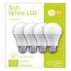 LED Light Bulbs, A19, Soft White, 760 Lumens, 10-Watts, 4-Pk.