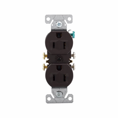 Eaton Cooper Wiring Residential Grade Duplex Receptacle 15A, 125V Brown