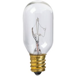 Appliance Light Bulb, Clear Tubular, 15-Watts