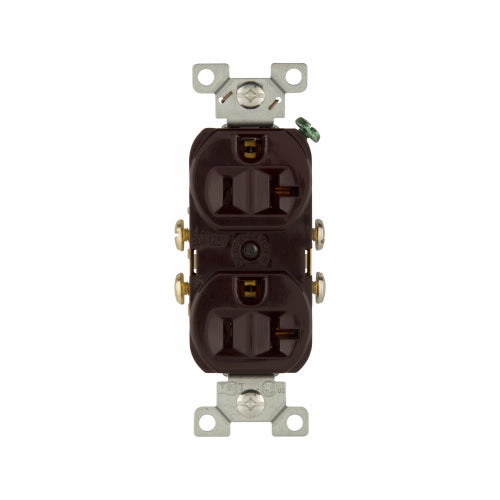 Eaton Cooper Wiring Commercial Specification Grade Duplex Receptacle 15A, 125V Brown (125V, Brown)